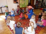 Grupa przedszkolna „Smerfy” z Atelier Niepublicznego Przedszkola „Smyki” w Bytowie.